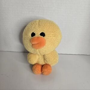 Line Friends Sitting Sally Yellow Chick Duck Plush Toy Stuffed Animal 6” Gund